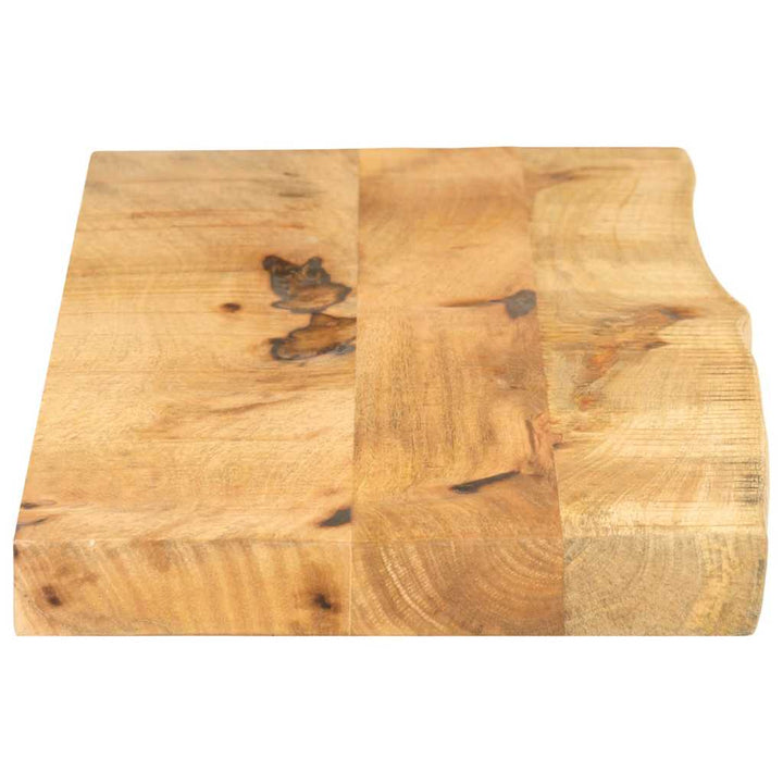 bordplade 100x40x2,5 cm naturlig kant massivt ru mangotræ