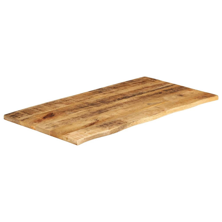 bordplade 110x60x2,5 cm naturlig kant massivt ru mangotræ
