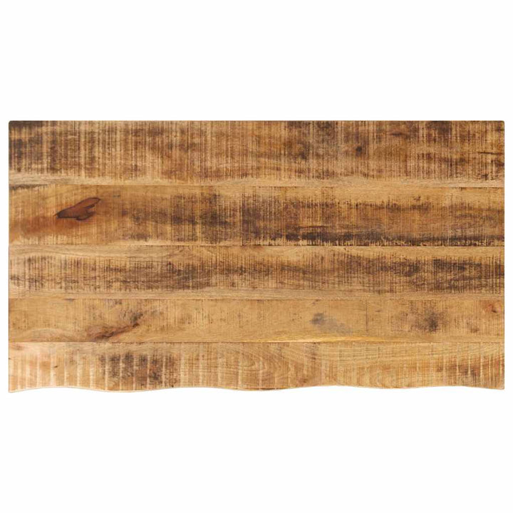 bordplade 120x60x2,5 cm naturlig kant massivt ru mangotræ