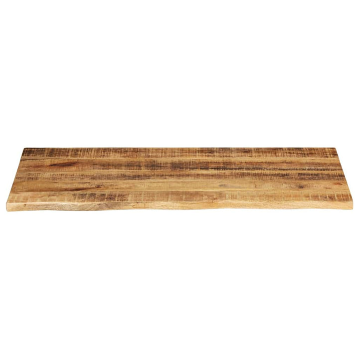 bordplade 120x60x2,5 cm naturlig kant massivt ru mangotræ