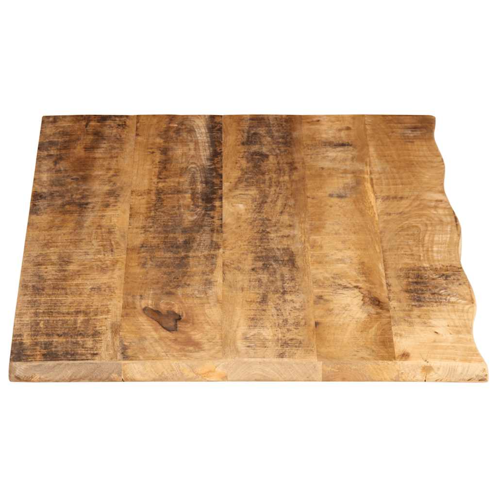 bordplade 120x60x2,5 cm naturlig kant massivt ru mangotræ