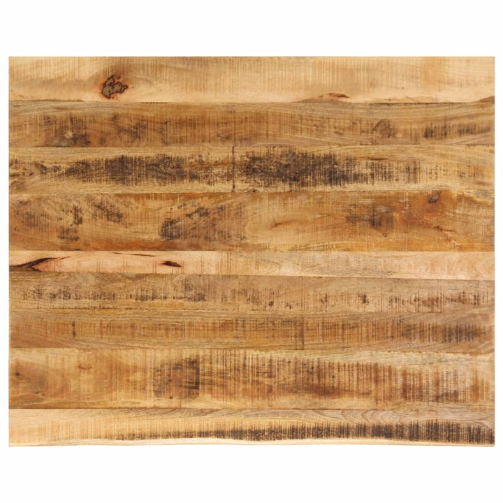 bordplade 90x80x2,5 cm naturlig kant massivt ru mangotræ