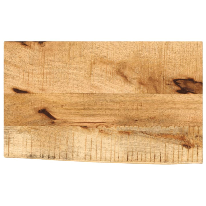 bordplade 60x20x3,8 cm naturlig kant massivt ru mangotræ
