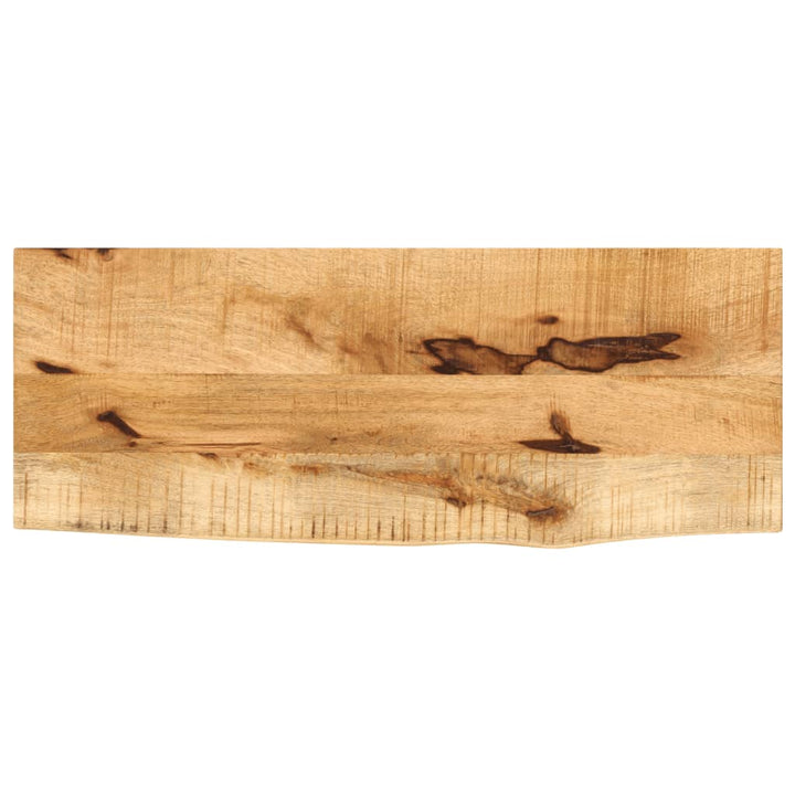 bordplade 70x30x3,8 cm naturlig kant massivt ru mangotræ