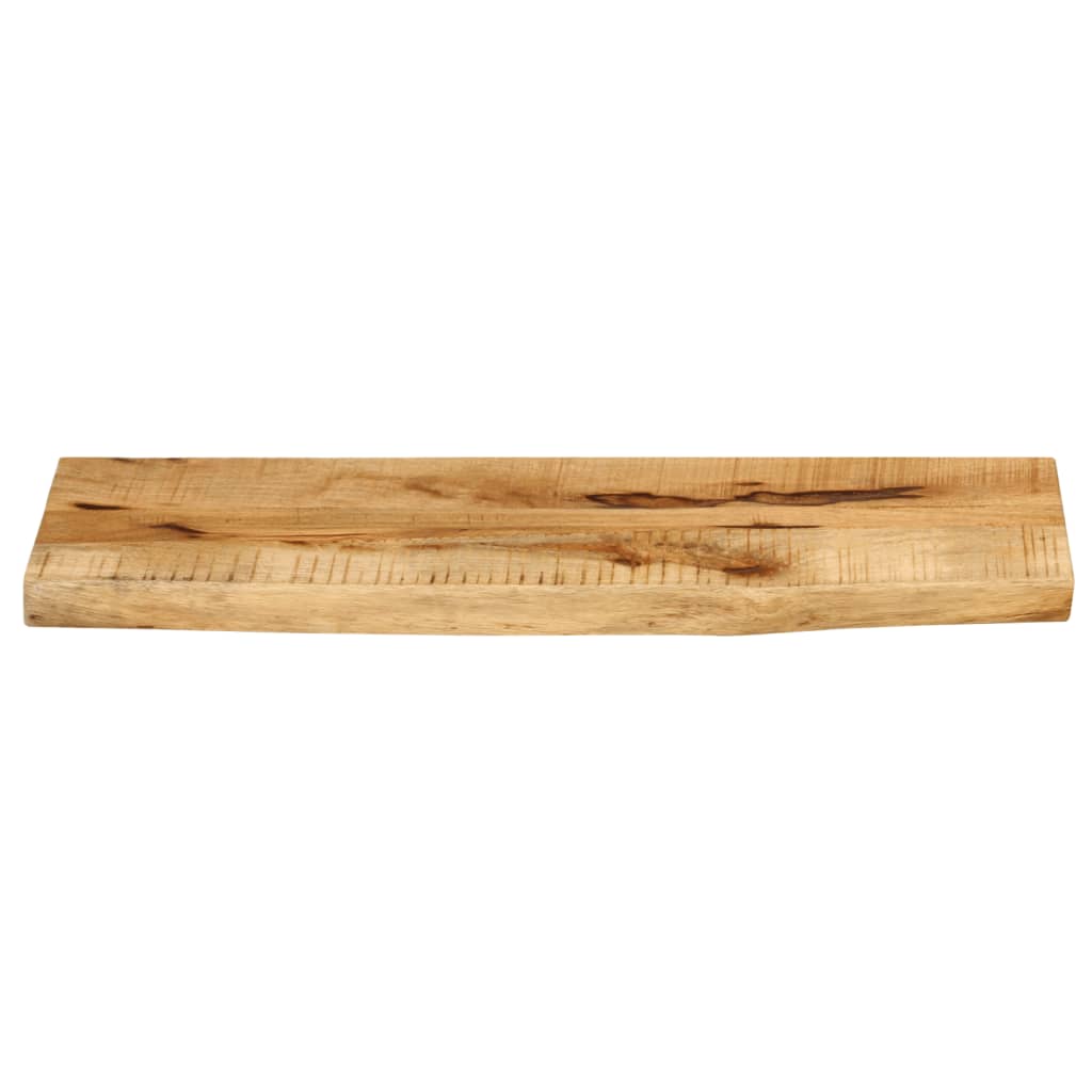 bordplade 70x30x3,8 cm naturlig kant massivt ru mangotræ