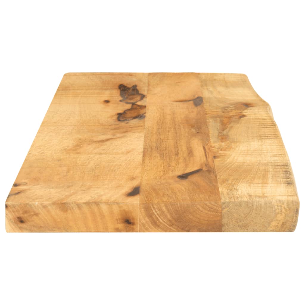 bordplade 70x30x3,8 cm naturlig kant massivt ru mangotræ