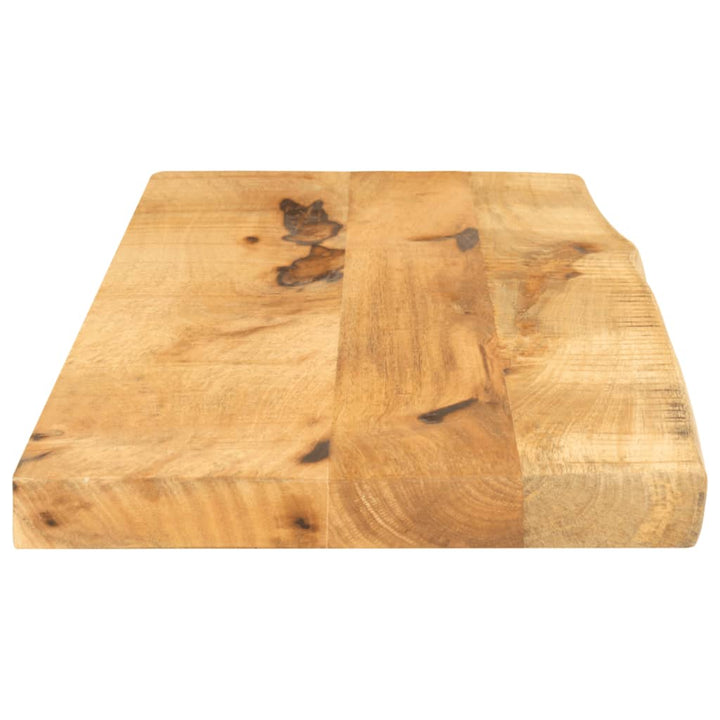 bordplade 70x30x3,8 cm naturlig kant massivt ru mangotræ