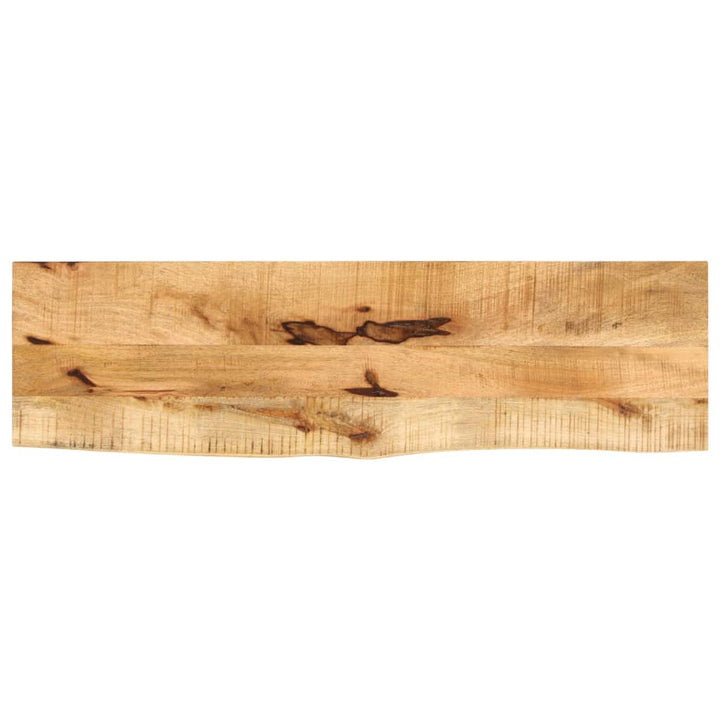 bordplade 100x40x3,8 cm naturlig kant massivt ru mangotræ