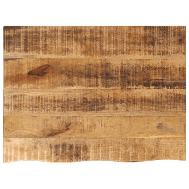 bordplade 70x60x3,8 cm naturlig kant massivt ru mangotræ