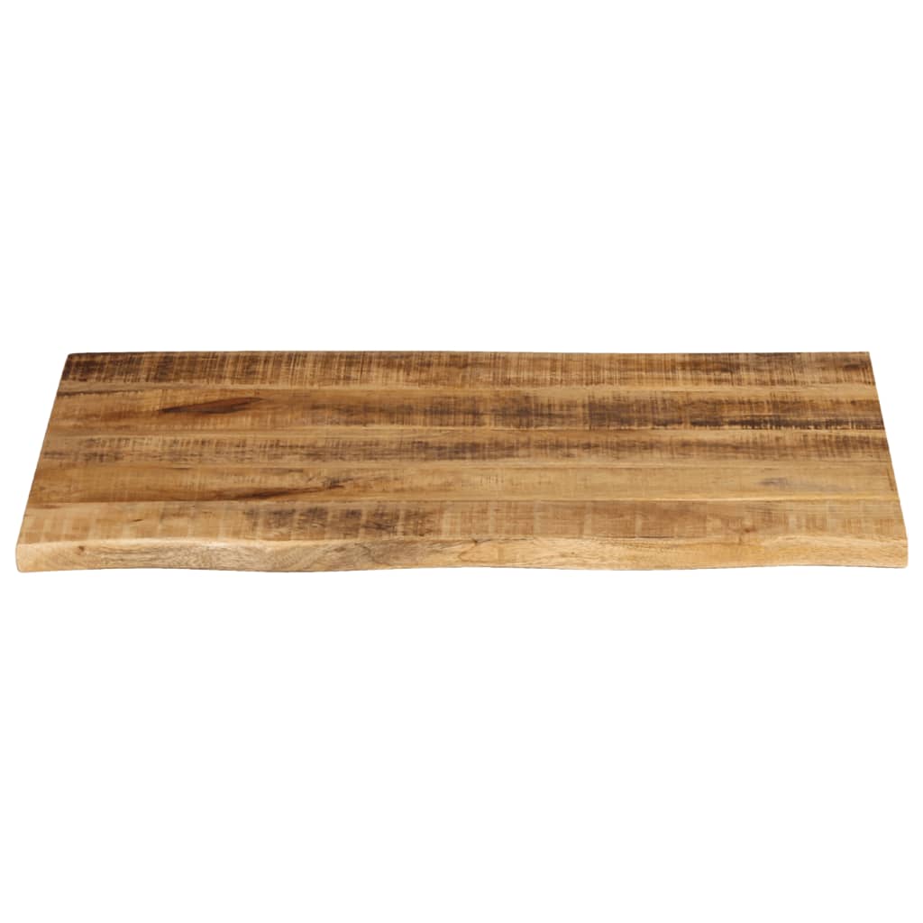 bordplade 70x60x3,8 cm naturlig kant massivt ru mangotræ