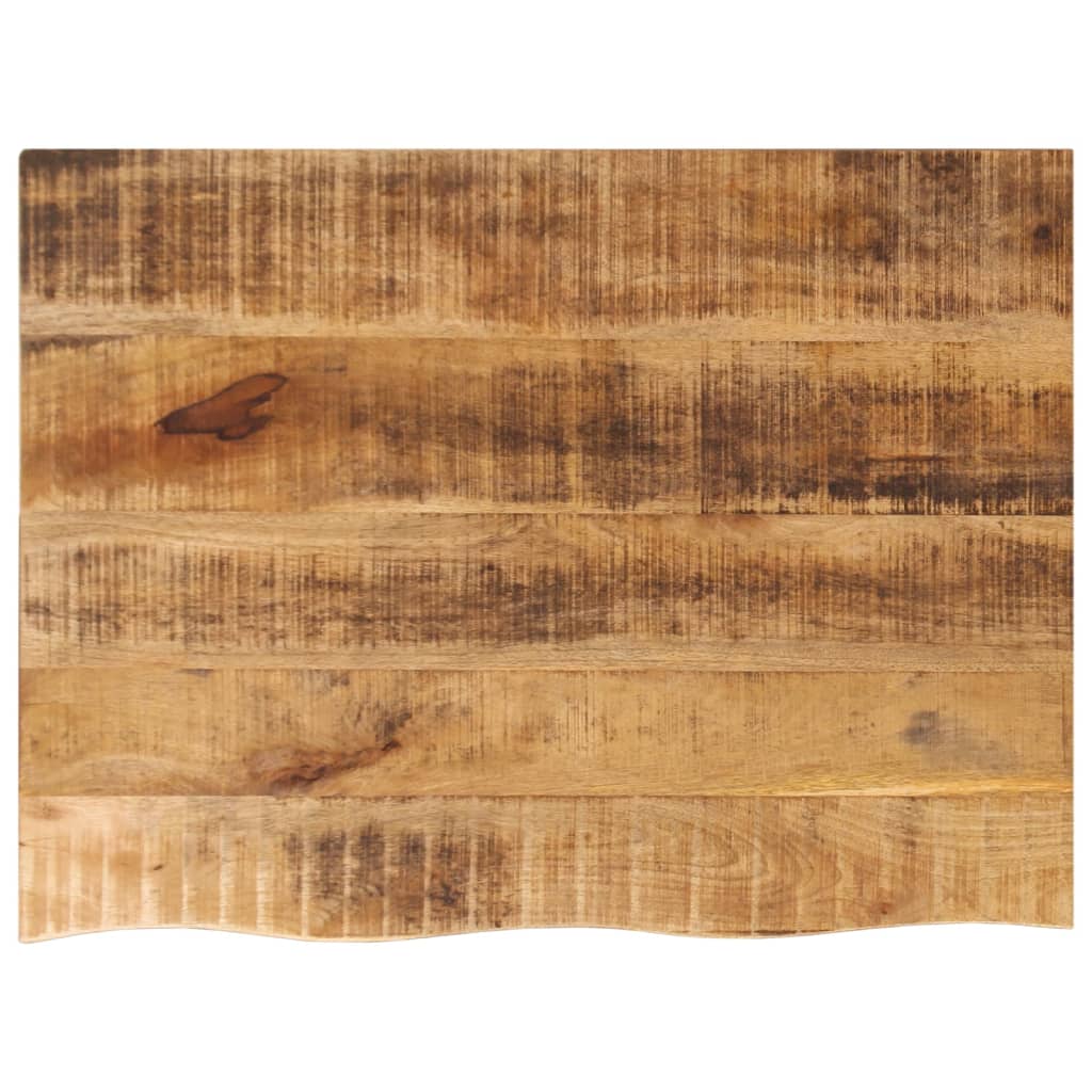 bordplade 80x60x3,8 cm naturlig kant massivt ru mangotræ