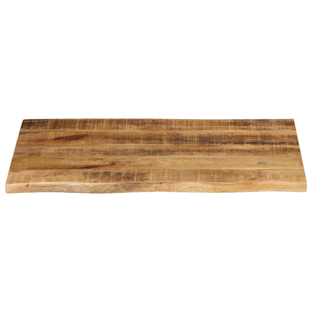bordplade 80x60x3,8 cm naturlig kant massivt ru mangotræ