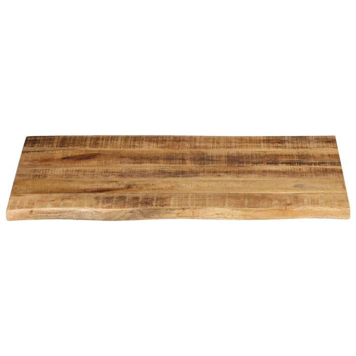 bordplade 80x60x3,8 cm naturlig kant massivt ru mangotræ