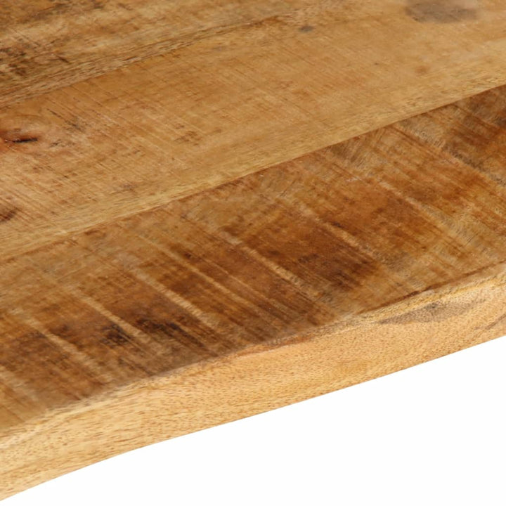 bordplade 80x60x3,8 cm naturlig kant massivt ru mangotræ