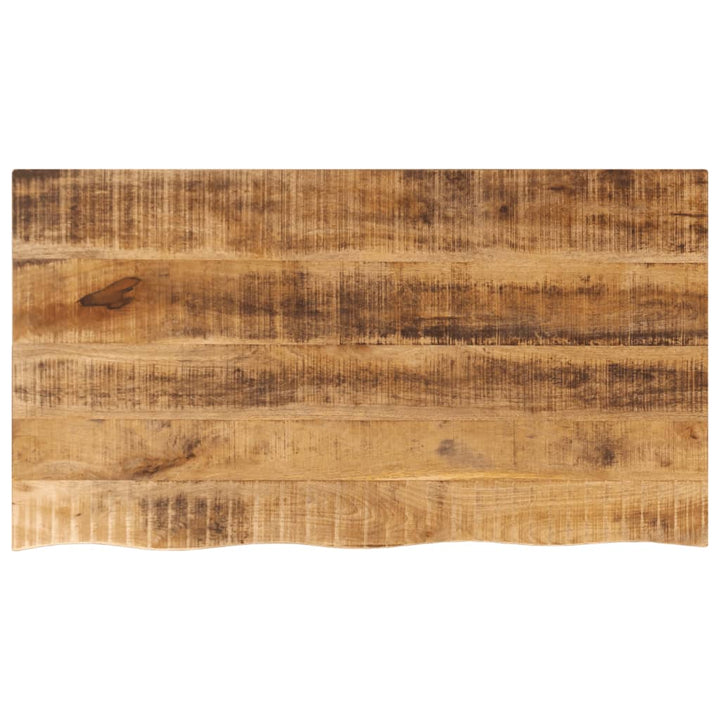 bordplade 100x60x3,8 cm naturlig kant massivt ru mangotræ