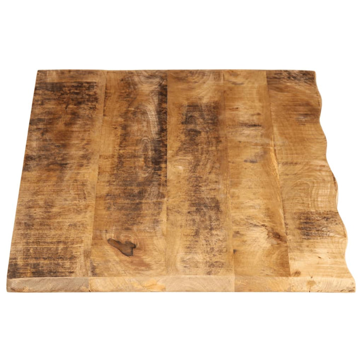 bordplade 140x60x3,8 cm naturlig kant massivt ru mangotræ