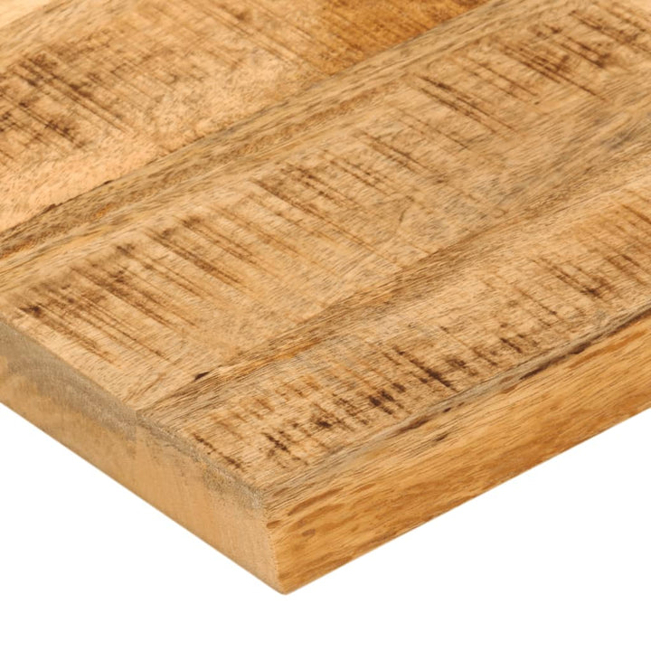 bordplade 80x80x3,8 cm naturlig kant massivt ru mangotræ