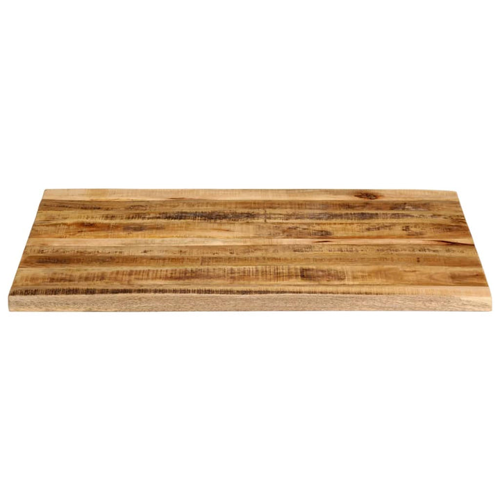 bordplade 90x80x3,8cm naturlig kant massivt ru mangotræ