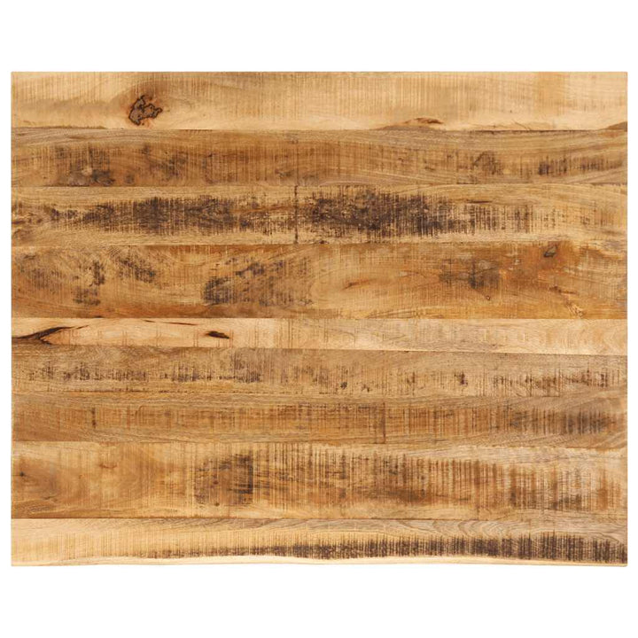 bordplade 100x80x3,8 cm naturlig kant massivt ru mangotræ