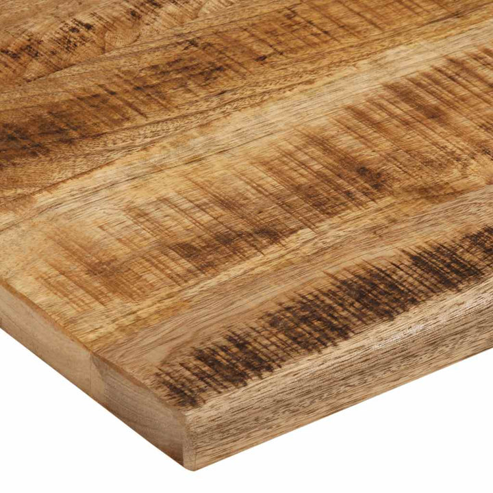 bordplade 100x80x3,8 cm naturlig kant massivt ru mangotræ