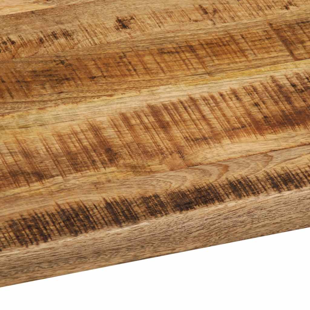 bordplade 100x80x3,8 cm naturlig kant massivt ru mangotræ