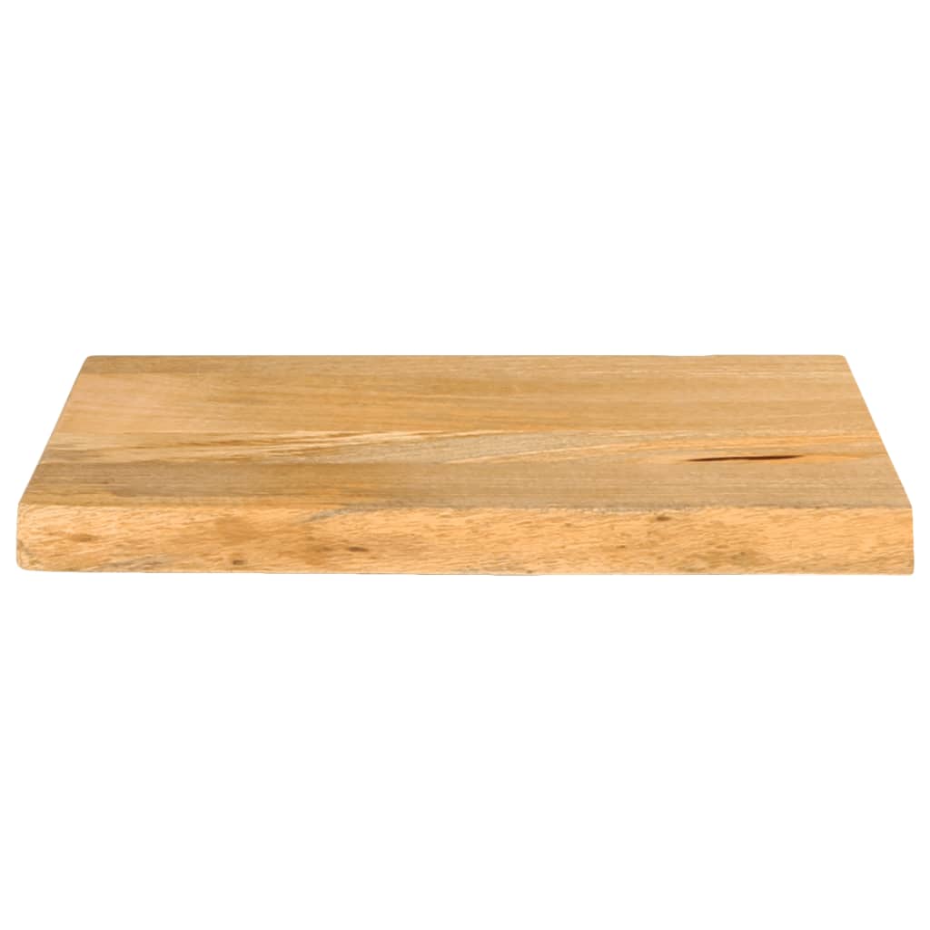 bordplade 50x20x2,5 cm naturlig kant massivt mangotræ