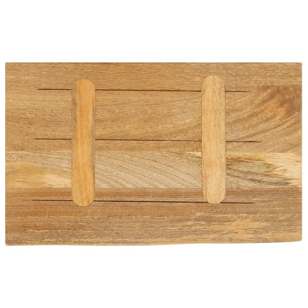 bordplade 50x20x2,5 cm naturlig kant massivt mangotræ
