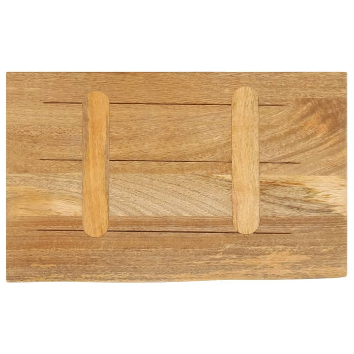 bordplade 50x20x2,5 cm naturlig kant massivt mangotræ