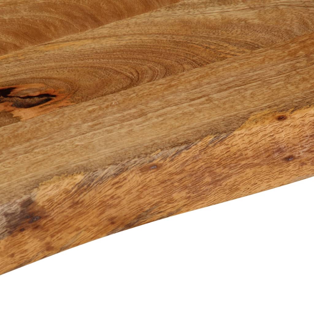 bordplade 50x20x2,5 cm naturlig kant massivt mangotræ