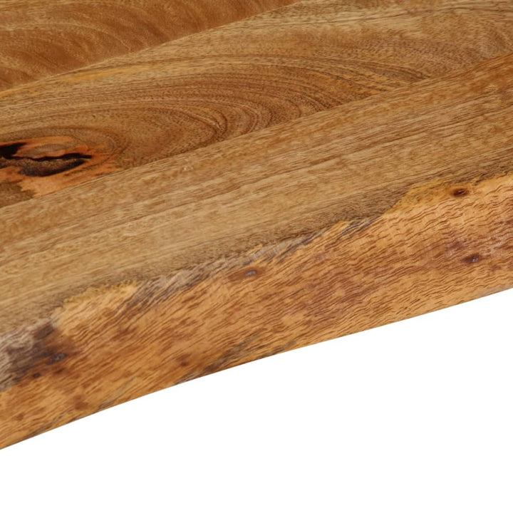 bordplade 50x20x2,5 cm naturlig kant massivt mangotræ