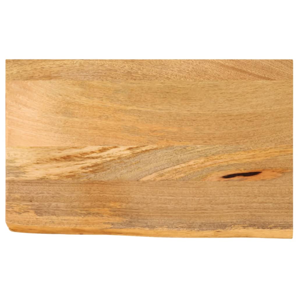 bordplade 60x20x2,5 cm naturlig kant massivt mangotræ