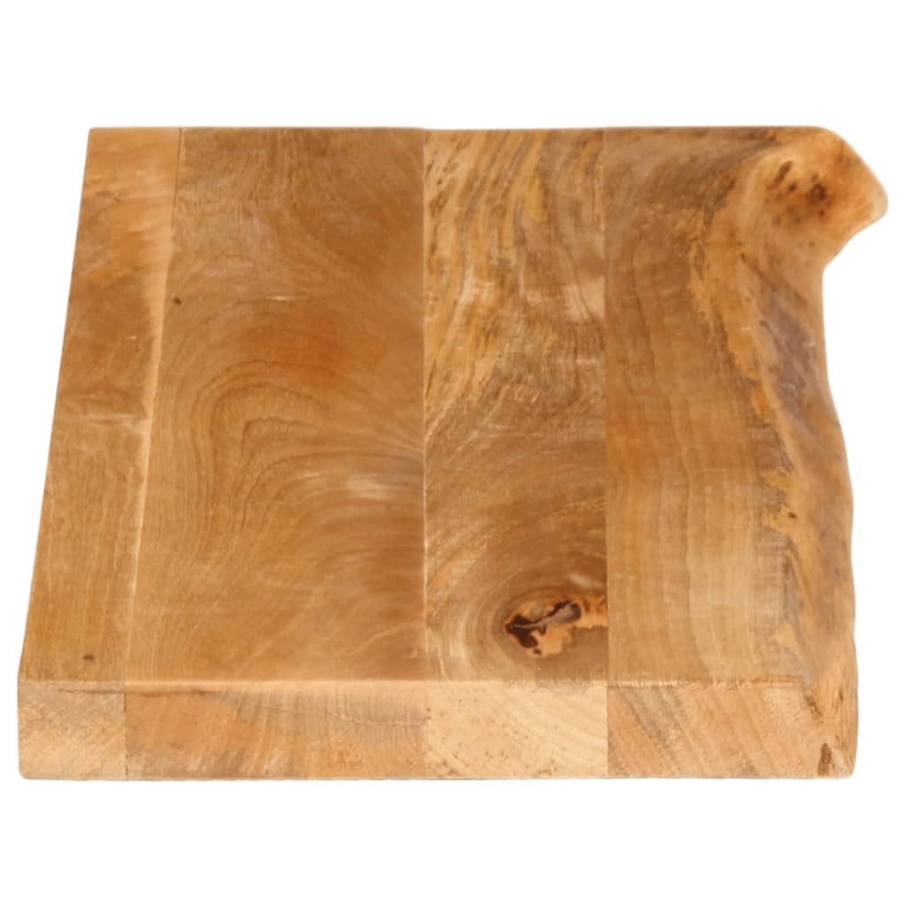 bordplade 70x20x2,5 cm naturlig kant massivt mangotræ