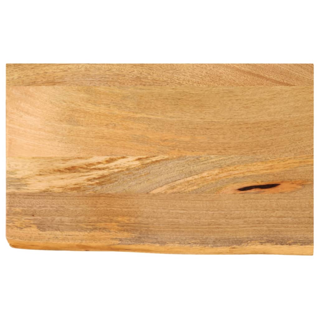 bordplade 50x30x2,5 cm naturlig kant massivt mangotræ