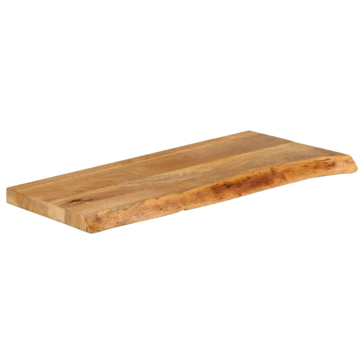 bordplade 70x30x2,5 cm naturlig kant massivt mangotræ