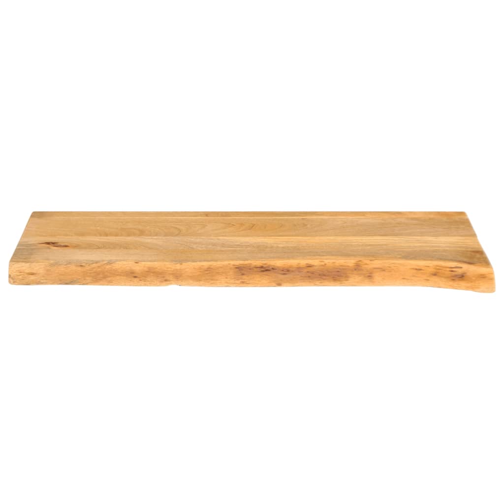 bordplade 70x30x2,5 cm naturlig kant massivt mangotræ