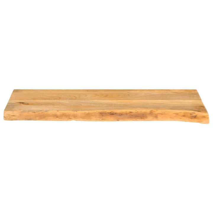 bordplade 90x30x2,5 cm naturlig kant massivt mangotræ
