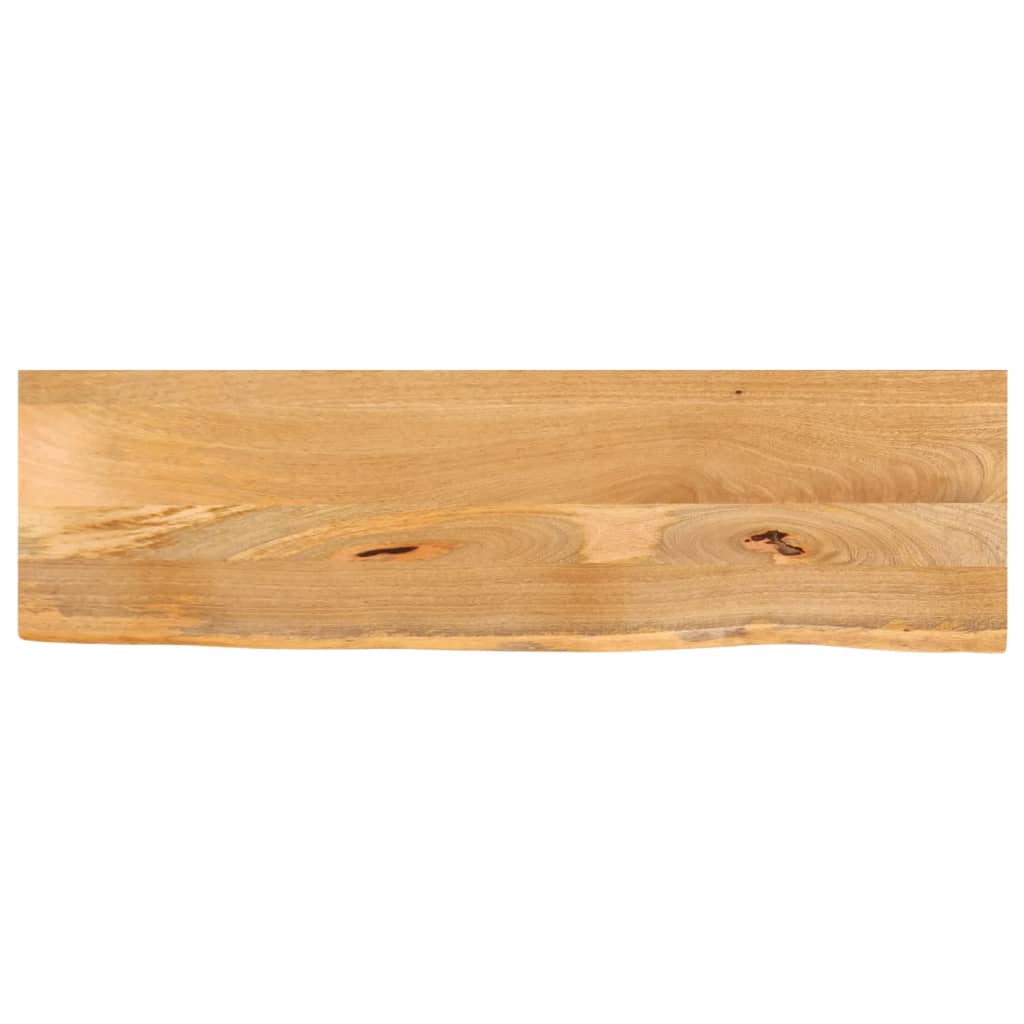 bordplade 100x30x2,5 cm naturlig kant massivt mangotræ