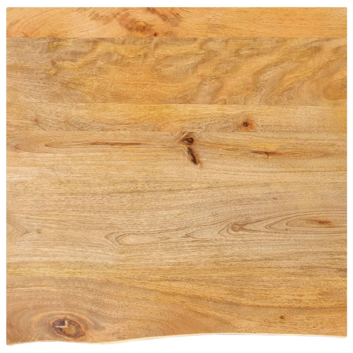 bordplade 40x40x2,5 cm naturlig kant massivt mangotræ