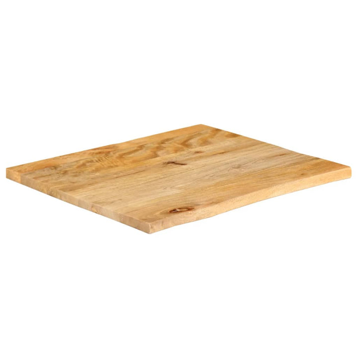 bordplade 40x40x2,5 cm naturlig kant massivt mangotræ