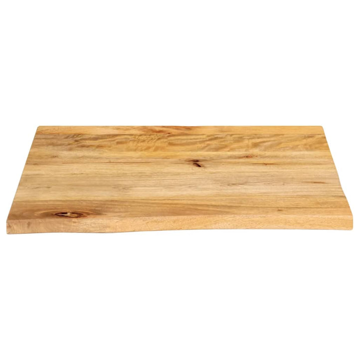 bordplade 40x40x2,5 cm naturlig kant massivt mangotræ