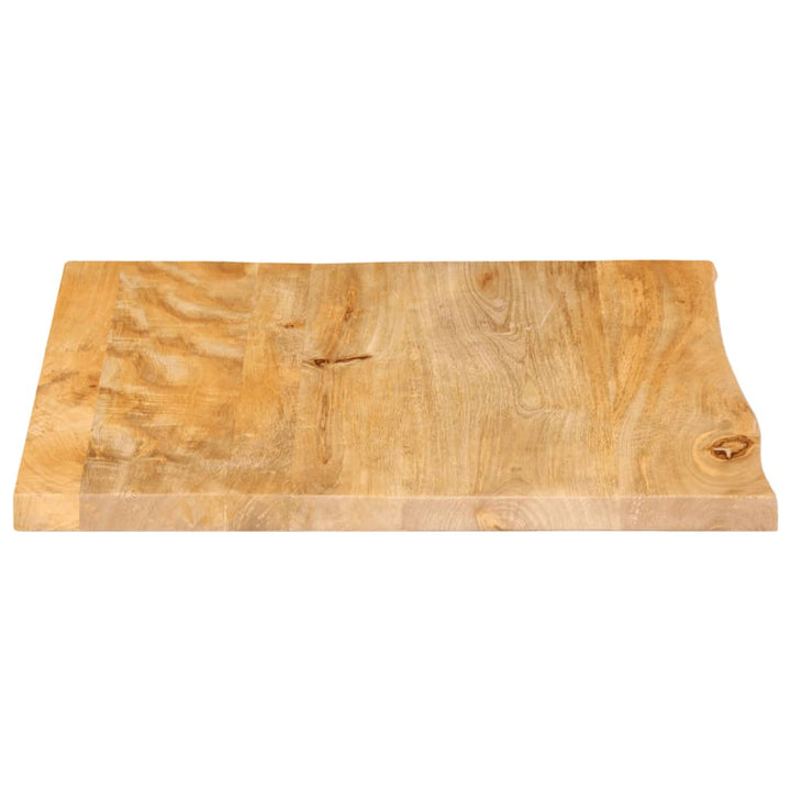 bordplade 40x40x2,5 cm naturlig kant massivt mangotræ