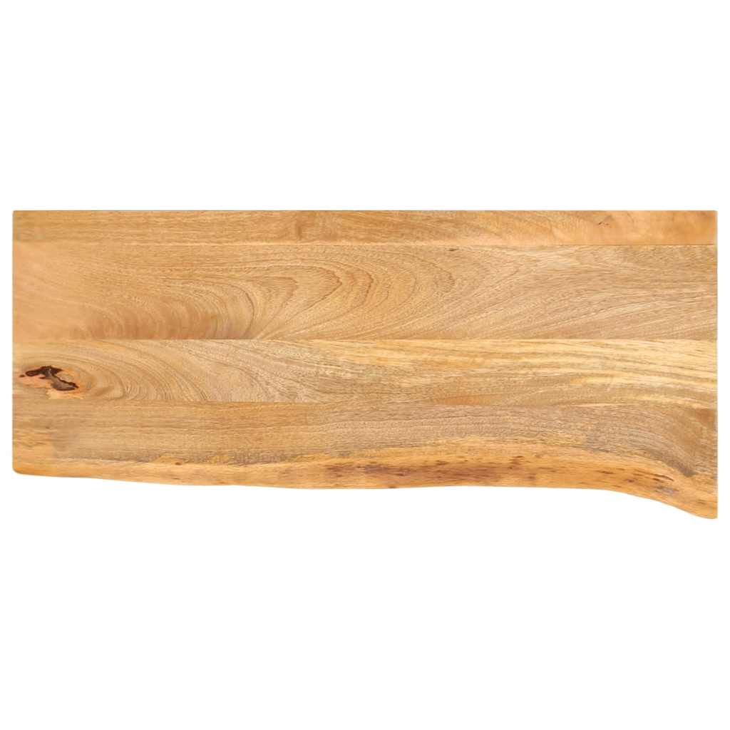 bordplade 90x40x2,5 cm naturlig kant massivt mangotræ