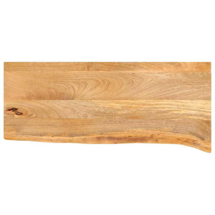 bordplade 90x40x2,5 cm naturlig kant massivt mangotræ