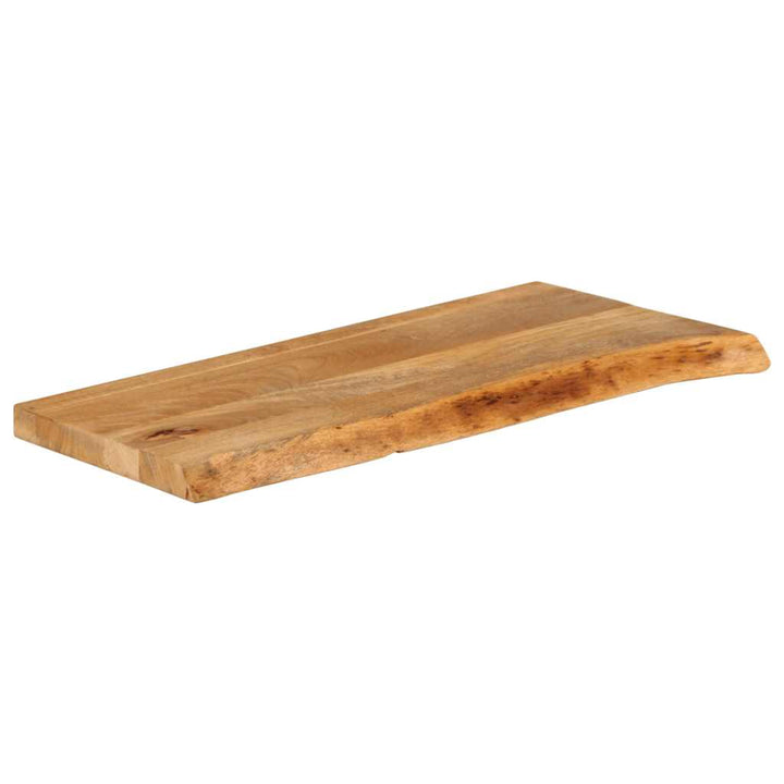 bordplade 90x40x2,5 cm naturlig kant massivt mangotræ