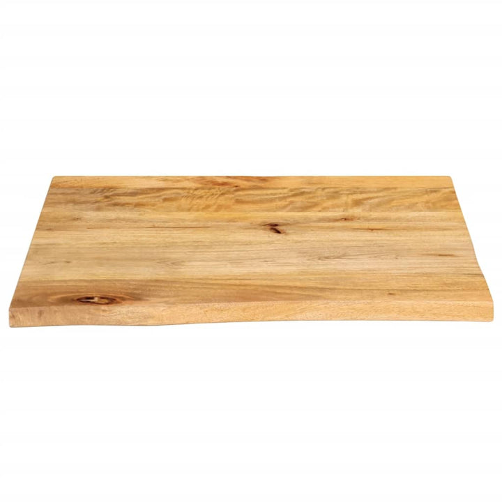 bordplade 60x60x2,5 cm naturlig kant massivt mangotræ
