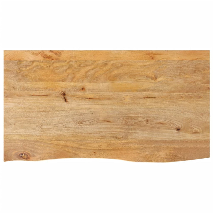 bordplade 100x60x2,5 cm naturlig kant massivt mangotræ