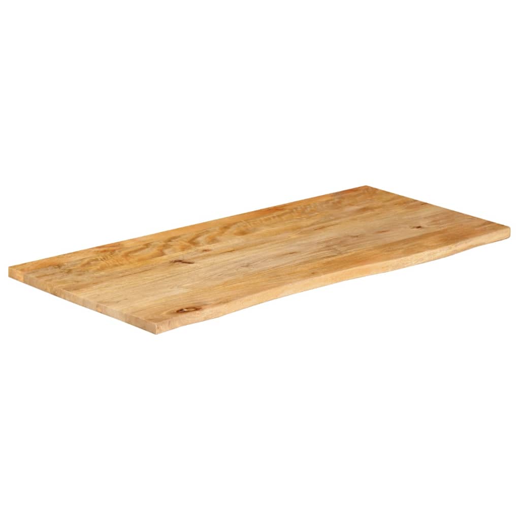 bordplade 100x60x2,5 cm naturlig kant massivt mangotræ
