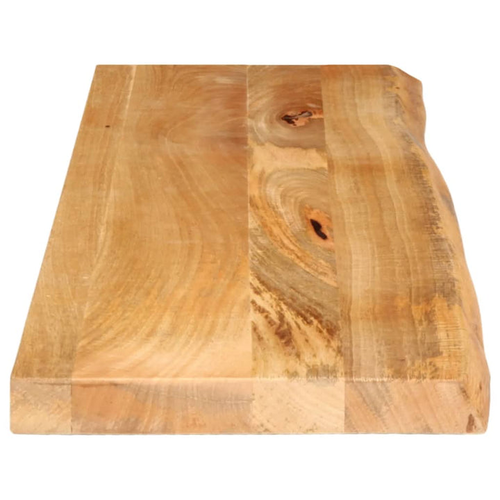 bordplade 100x20x3,8 cm naturlig kant massivt mangotræ