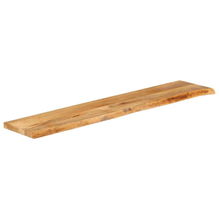 bordplade 140x30x3,8 cm naturlig kant massivt mangotræ