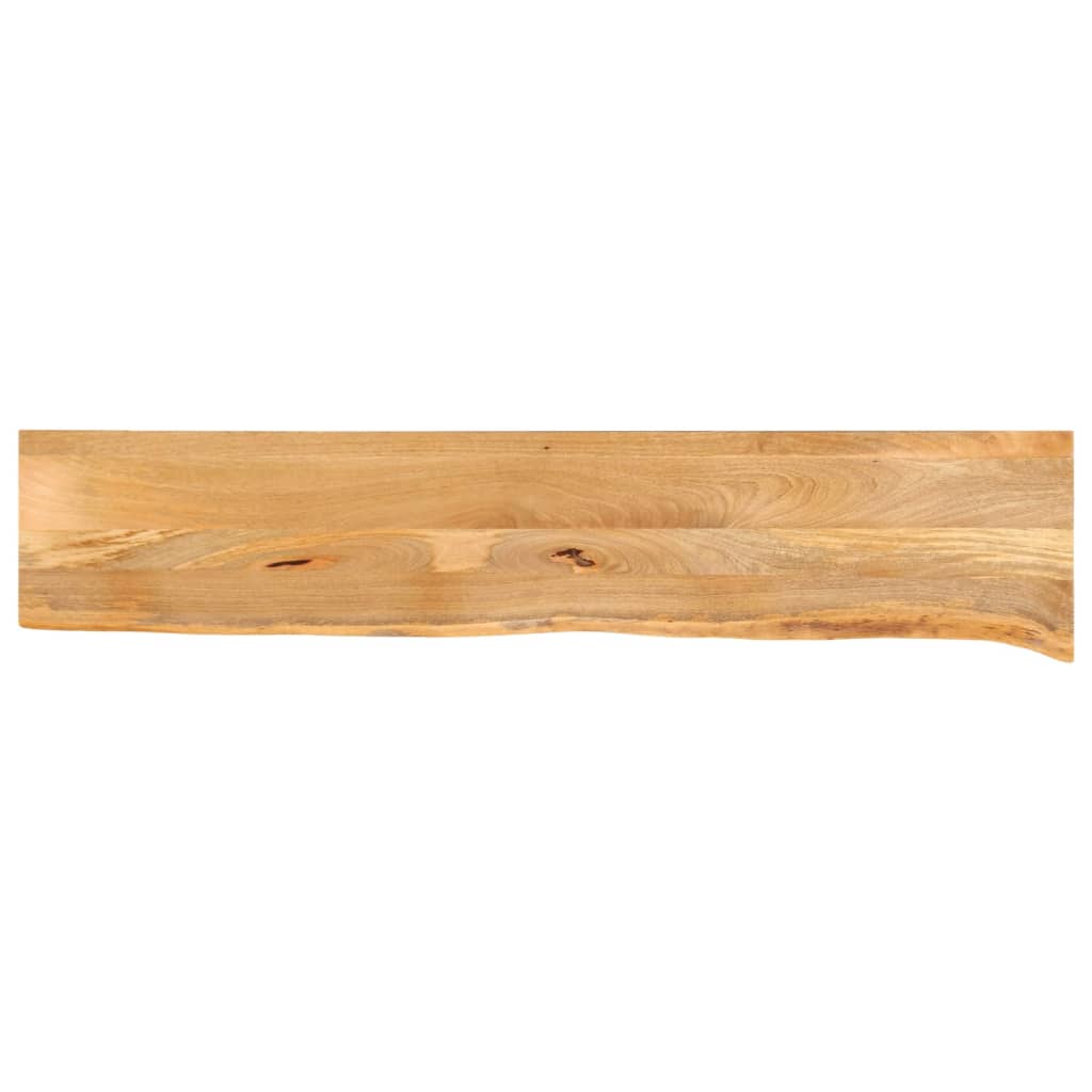 bordplade 160x30x3,8 cm naturlig kant massivt mangotræ